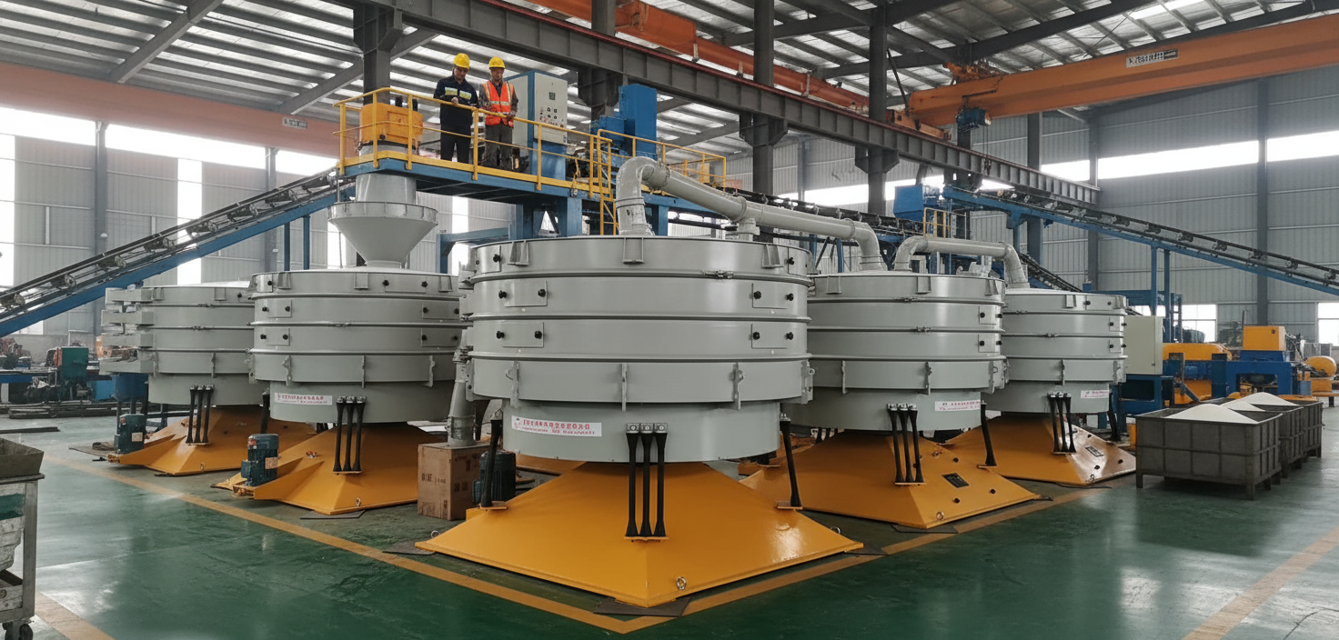 PVC粉末又“抱團(tuán)”停機(jī)？銀星圓形搖擺篩一招破解，效率提升超60%